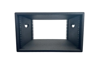 Cobra 6U 19" Rack Sleeve, Rack Strip Front & Rear, Painted Black