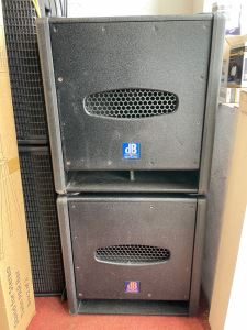 USED Pair dB 15" SUB 05D  POWERED BASS BINS IN GOOD CONDITION
