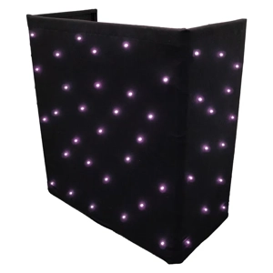 Ultimax Starcloth for DJCombiBooth, RGB LED, Black Molton Fabric c/w 65W DMX Controller & Carry Bag