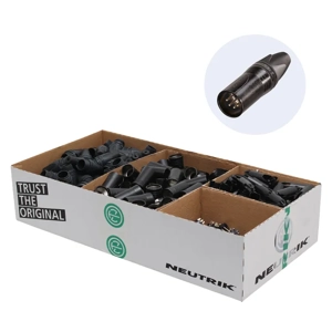Neutrik 5 pole cable connector Disassembled box of 100