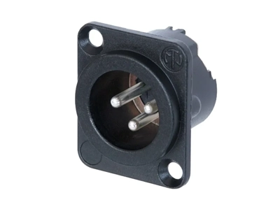 Neutrik 3 pole male receptacle