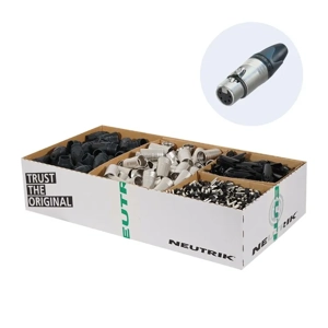 Neutrik 5 pole cable connector female Disassembled box of 100