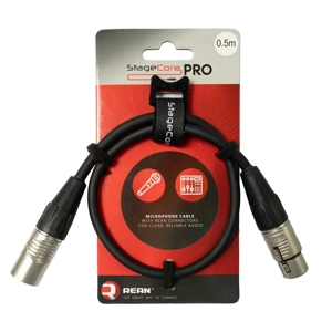 StageCore PRO350LU05BK REAN Female XLR Connector - Male XLR Connector, Audio Cable, LU05