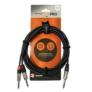 StageCore iPRO210LU5 REAN 6.35mm Jack Plug - 2x 6.35mm Mono Jack Plugs, Cable, LU1.5