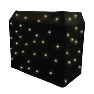 Ultimax Starcloth for DJBoothPRO, Warm White LED, Black Molton Fabric c/w 65W DMX 