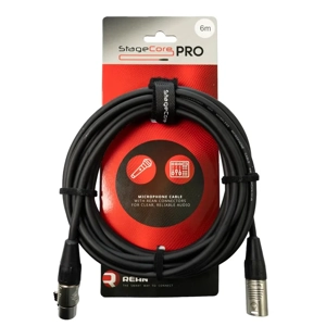 StageCore PRO350LU6BK REAN Female XLR Connector - Male XLR Connector, Audio Cable, LU6