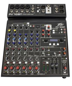 Peavey PV 10 BT Bluetooth Mixer Mixing Desk 10 Channel