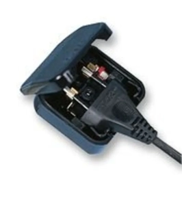 StageCore PL0023007 3A Euro Converter Plug, Black - ECP-BK-NR-3A