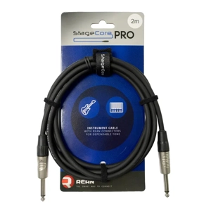 StageCore PRO100LU2BK REAN 6.35mm-6.35mm Mono Jack Cable, LU2