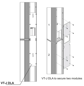 FBT Safety bracket to connect 2 x DLA speakers in vertical