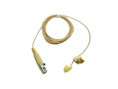 Q-Audio Lavlier Microphone - Beige (TA-4 Connector)