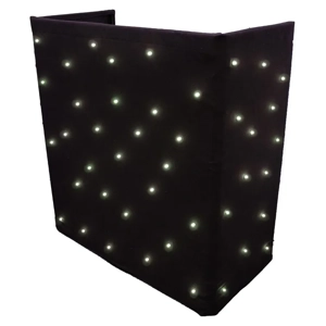 Ultimax Starcloth for DJCombiBooth, Warm White LED, Black Molton Fabric c/w 65W DMX 