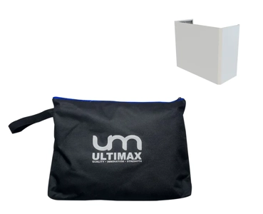 Ultimax Truss Booth Lycra Cover, White with Carry Bag