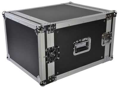 Cobra 19" 8U Standard rack case. 9/10mm plywood.  Depth: 520mm. Lids: 70mm.