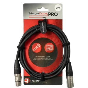 StageCore PRO350LU2BK REAN Female XLR Connector - Male XLR Connector, Audio Cable, LU2