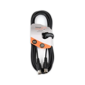 StageCore AIROH100LU5 5 pin DIN - 5 pin DIN, MIDI Audio Interconnect Signal Cable