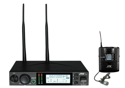 JTS UHF True Diversity Lapel Wireless Microphone System with Remoset U