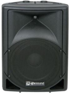 QTX QS15A Active ABS Speaker 350w RMS with 2 mic inputs 26.5Kg Free P+P QS 15A 15 A