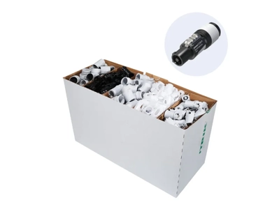 Neutrik powerCON NAC3FXXB-W-S-D (disassembled box of 100)