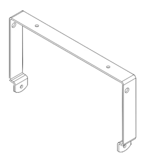 FBT U bracket horizontal wall mount J 5. White RAL9016