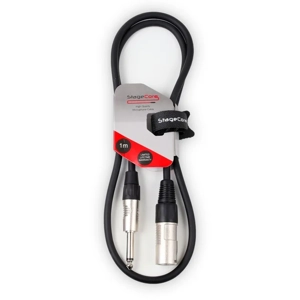 StageCore CORE301LU1BK 6.35mm Mono Jack Plug - Male XLR Connector, Audio Cable