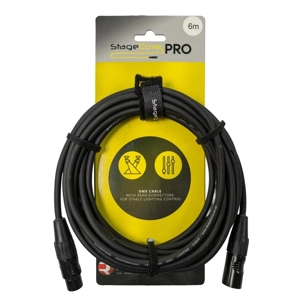 StageCore PRODMX5LU6 REAN 5 Pin XLR Male - 5 Pin XLR Female, 120 ohm DMX Cable, LU6