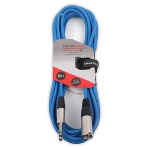 StageCore CORE163LU6BL 6.35mm Jack Plug - Male XLR Connector, Audio Cable