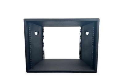 Cobra 8U 19" Rack Sleeve, Rack Strip Front & Rear, Painted Black