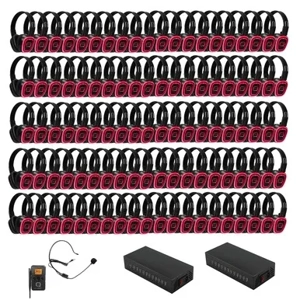 Silent Disco 100 Way Kit Including Beltback Bluetooth Transmitter and Charger