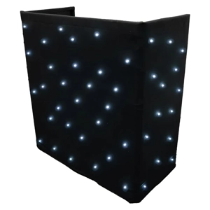 Ultimax Starcloth for DJCombiBooth, Cool White LED, Black Molton Fabric c/w 65W DMX 