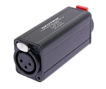 Neutrik Miniature transformer balancing adapter, 3 pole XLR female - 1/4" jack, ground lifted