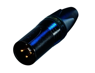 Neutrik 3 pole cable connector, male (gold products)