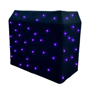 Ultimax Starcloth for DJBoothPro, RGB LED, Black Molton Fabric, Incl. 65W DMX 