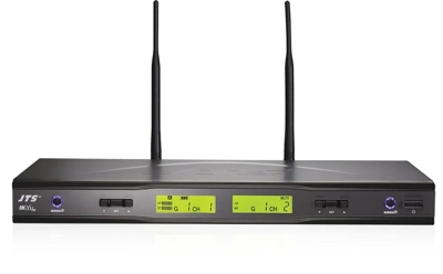JTS UHF PLL Dual Channel Diversity Dual Wireless Receiver