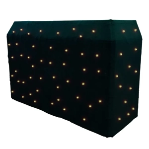 Ultimax Starcloth for DJBoothPROXL, Warm White LED, Black Molton Fabric c/w 65W DMX 