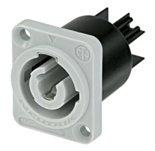 Neutrik powerCON  - Air tight chassis connector, B-type for power-out, flat tab terminals