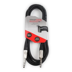 StageCore CORE161LU3BK 6.35mm Jack Plug - 6.35mm Jack Plug, Audio Cable