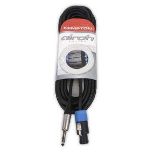 StageCore AIROH31LU10BK 4 Pole Speaker Connector - 6.35mm Mono Jack Plug, 2 x 1.5mm Speaker Cable