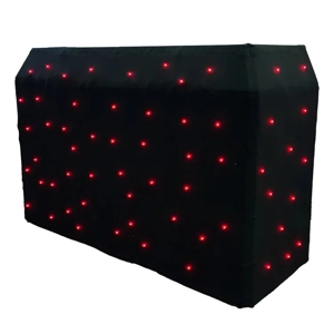 Ultimax Starcloth for DJBoothProXL, RGB LED, Black Molton Fabric, Incl. 65W DMX 