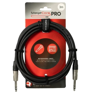 StageCore PRO161LU3BK REAN 6.35mm Jack Plug - 6.35mm Jack Plug, Audio Cable, LU3