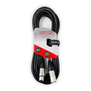 StageCore CORE350LU6BK Female XLR Connector - Male XLR Connector, Audio Cable