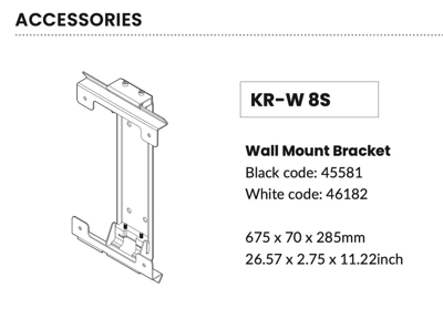 FBT Wall mount bracket for KEIRON 8S subwoofer