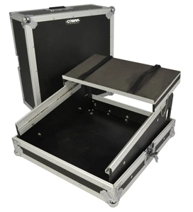 Cobra 10U Mixer Flight Case  with Sliding Laptop Shelf