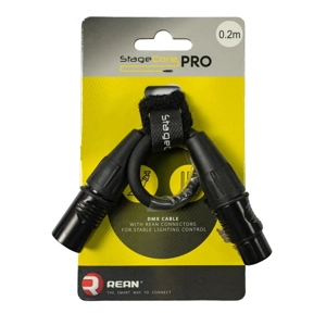 StageCore PRODMX5M-3F REAN 5 Pin Male XLR 3 Pin Female XLR, 120 ohm DMX Adaptor Cable, LU0.2