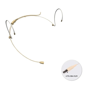 StageCore SHM50T4 Headworn (fixed) Microphone, terminated 4 pin mini XLR connector