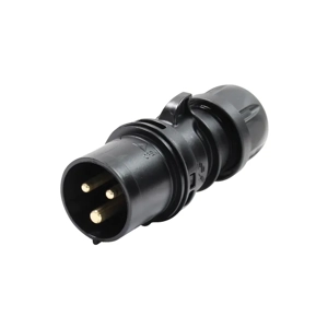 PCE Plug 16a 3p IP44 230v black