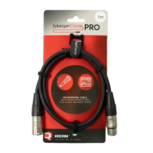 StageCore PRO350LU1BK REAN Female XLR Connector - Male XLR Connector, Audio Cable, LU1