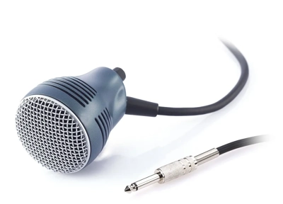 JTS Harmonica Microphone with cable terminated with 6.3mm Jack Plug