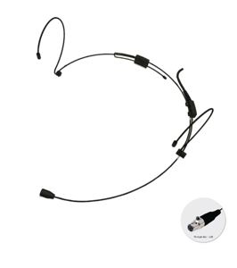 StageCore SHM40T4 Headworn (adjustable) Microphone, terminated 4 pin mini XLR connector