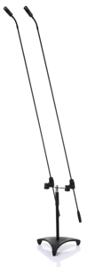 JTS Dual Floor Stand Microphone with Carbon Boom (with JS-22 MXC)